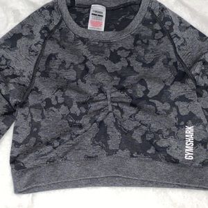 Gymshark Adapt Camo Seamless Long Sleeve Crop Top